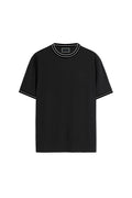 Camiseta Essencial Gola Frisos Masculina Acostamento Preto