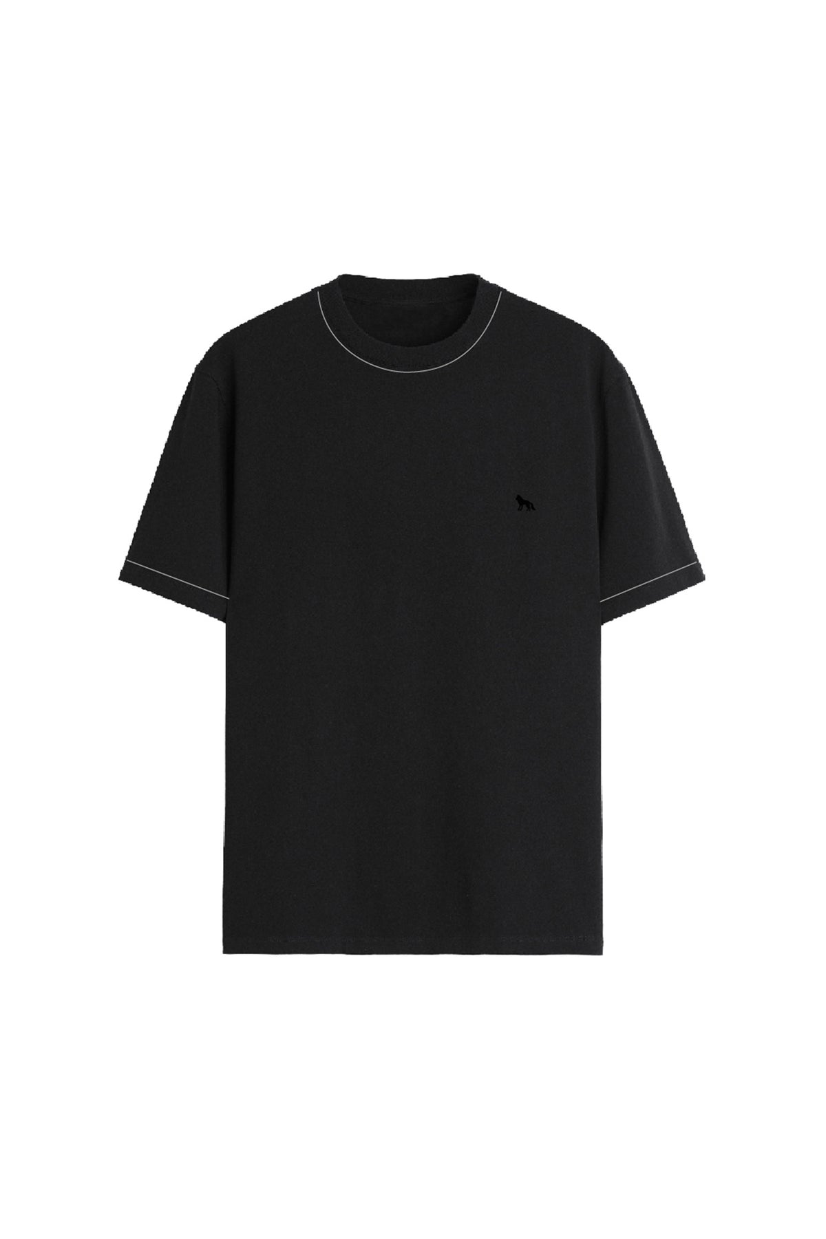 Camiseta Clássica Masculina Acostamento Preto