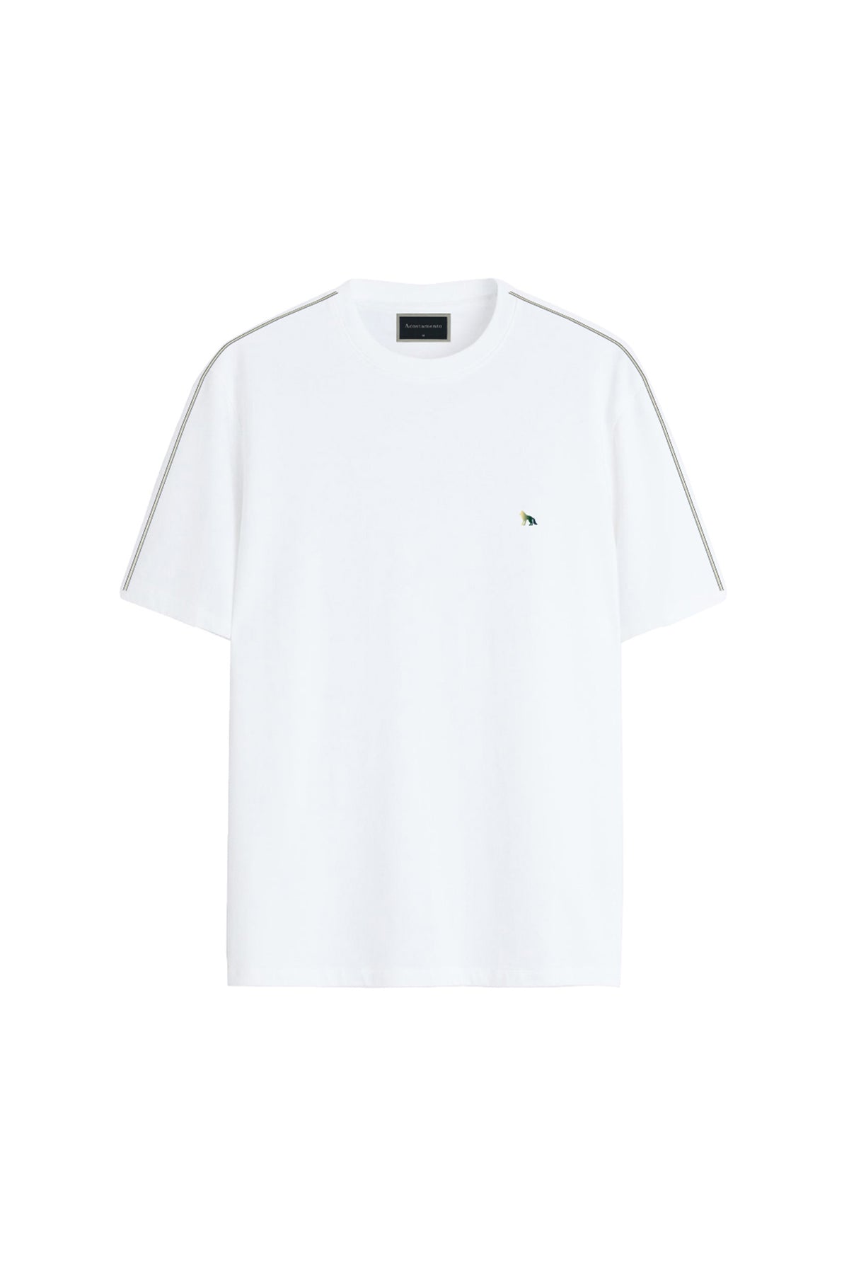 Camiseta Copa Com Frisos Masculina Acostamento Branco