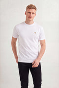 Camiseta Logo Bordado Masculina Acostamento Branco