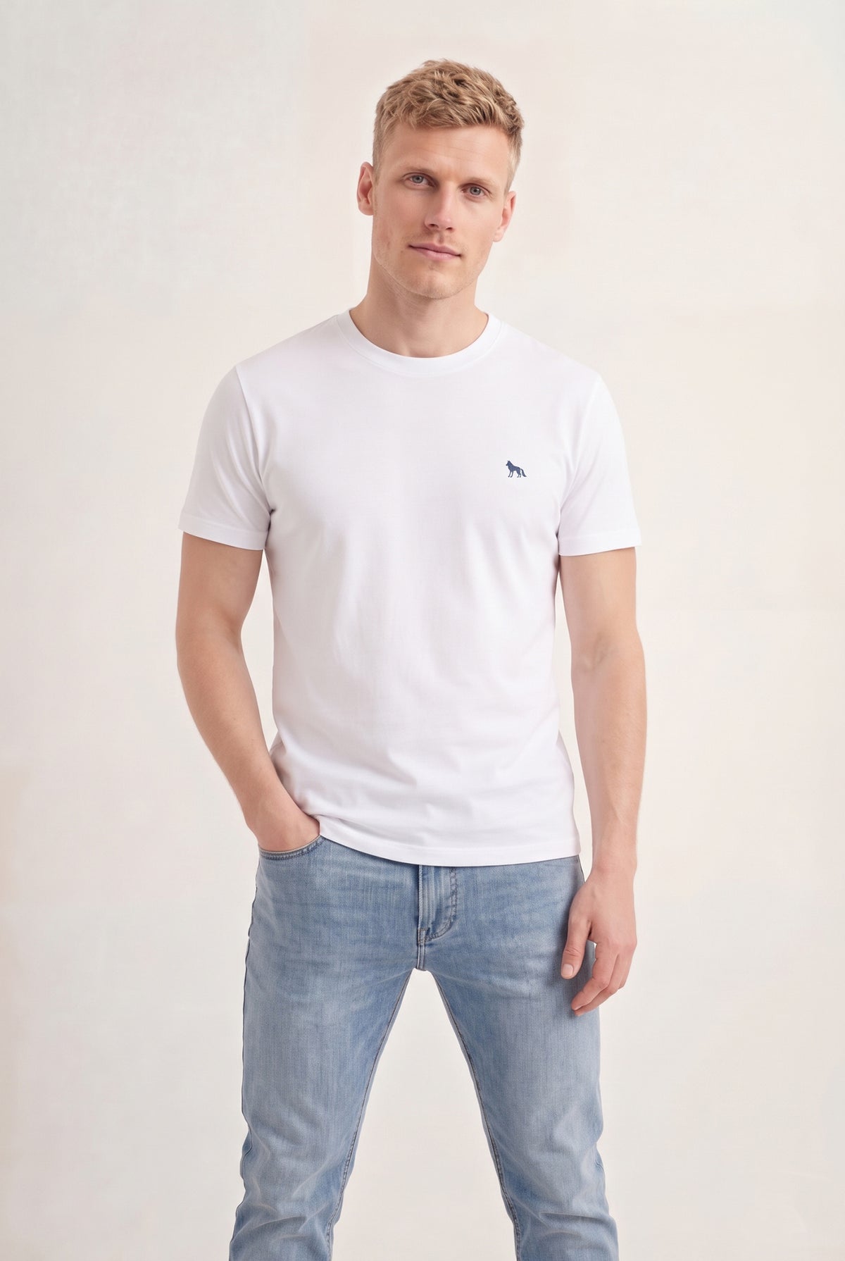 Camiseta Tech Modal Wolf Masculina Acostamento Branco