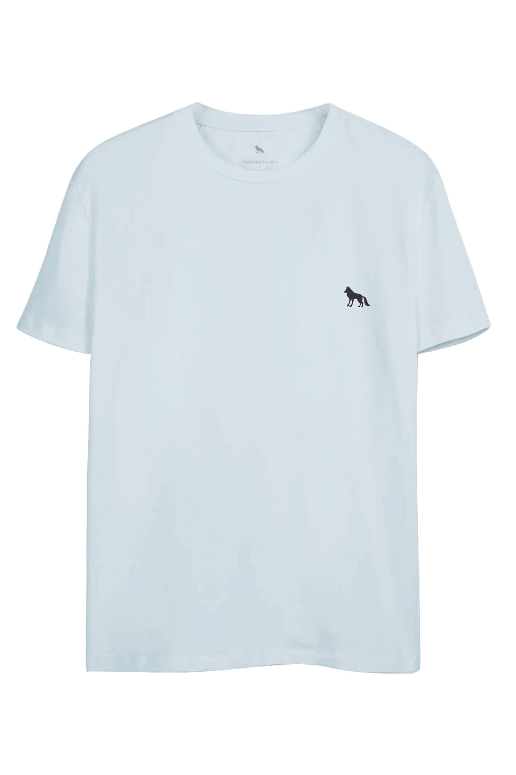 Camiseta Lobo Costas Masculina Oversize Acostamento Azul Maresia