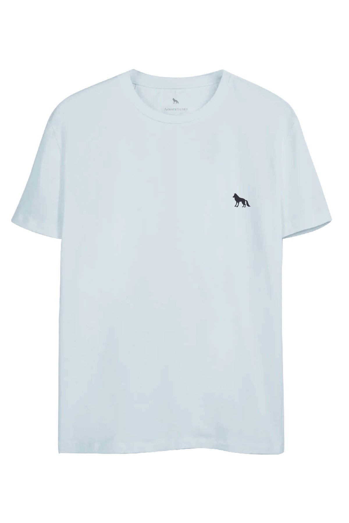 Camiseta Lobo Costas Masculina Oversize Acostamento Azul Maresia