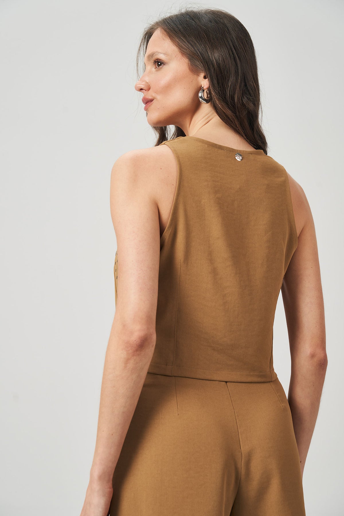 Colete com Aplicação Feminino Acostamento Cedro
