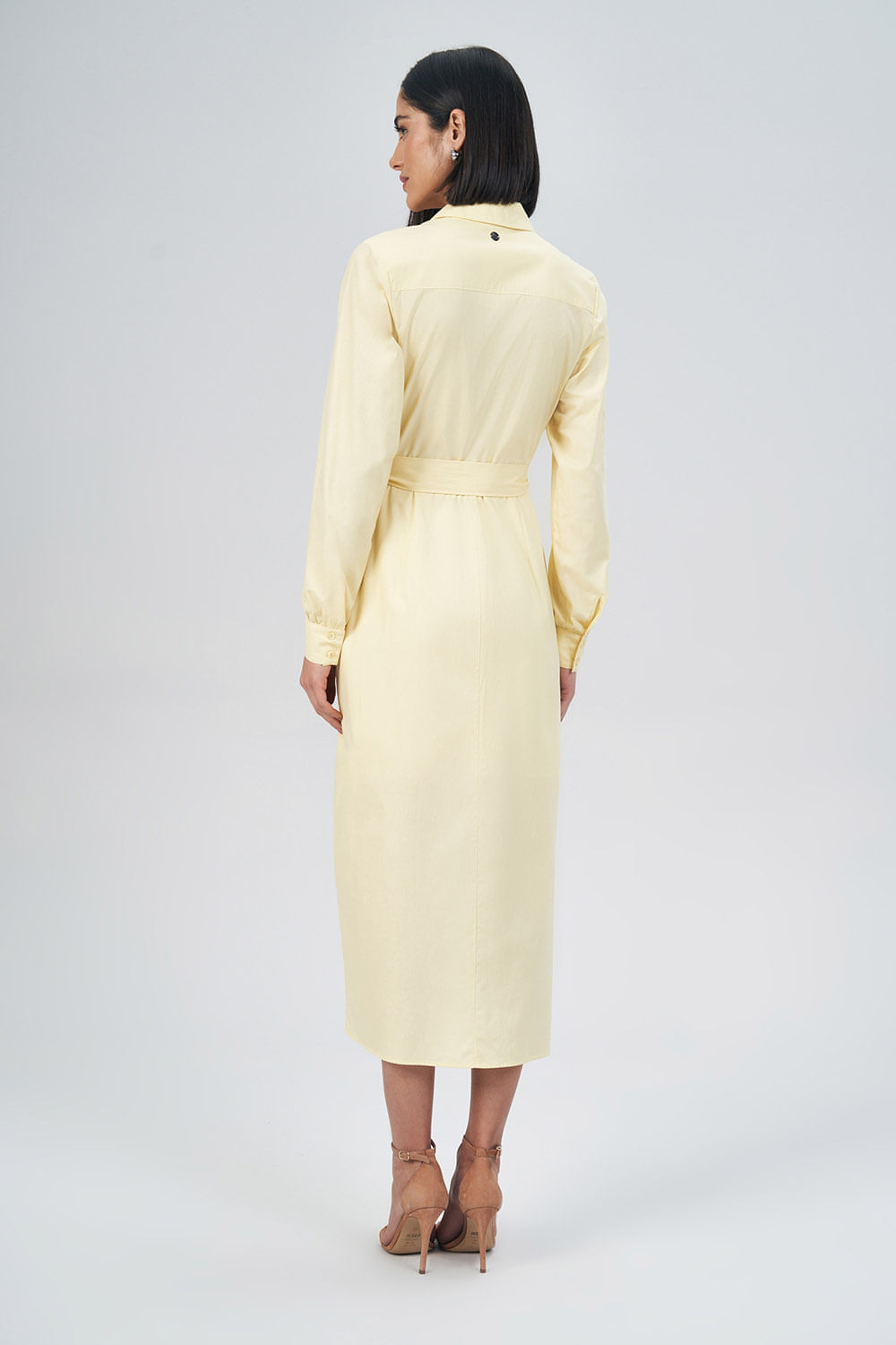 Vestido Manga Longa Social Feminino Acostamento Butter