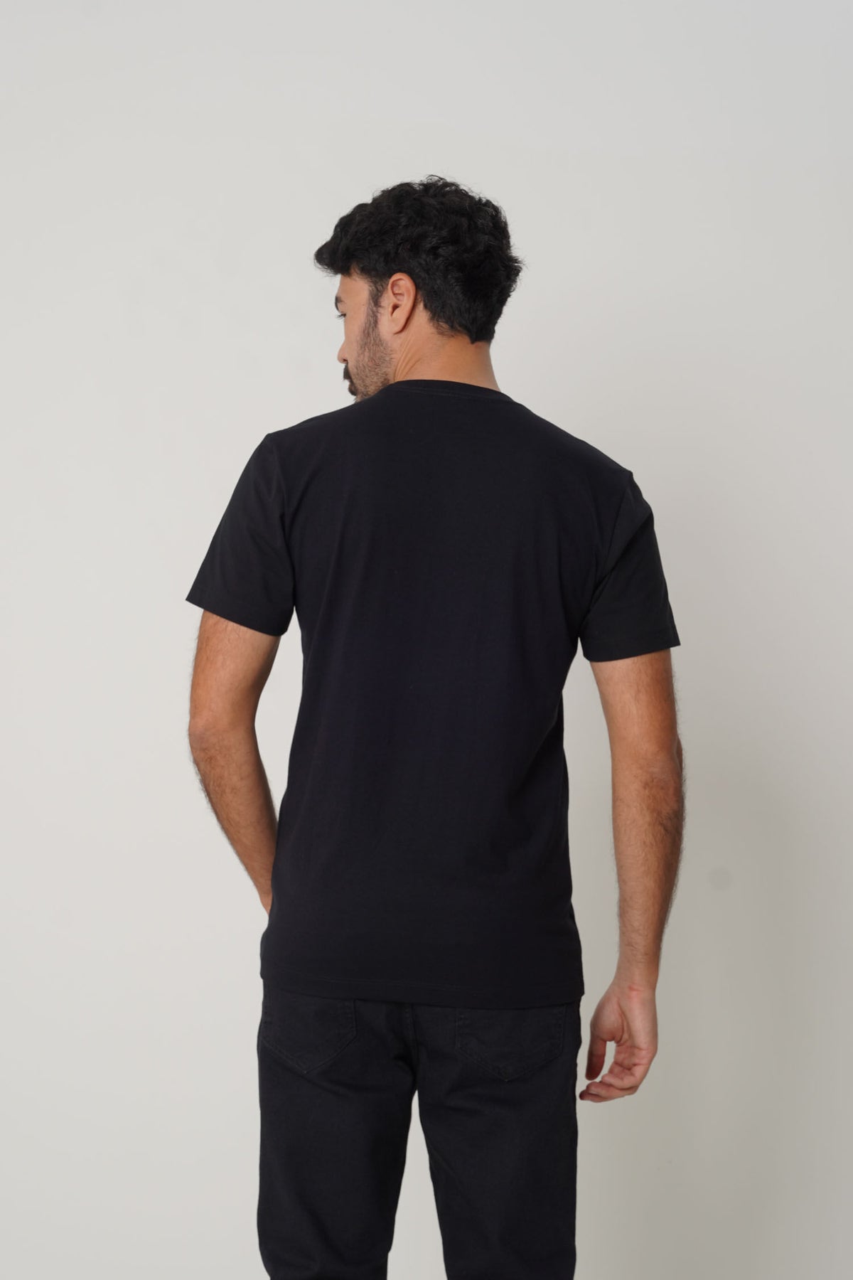 Camiseta Minimalista Masculina Acostamento Preto