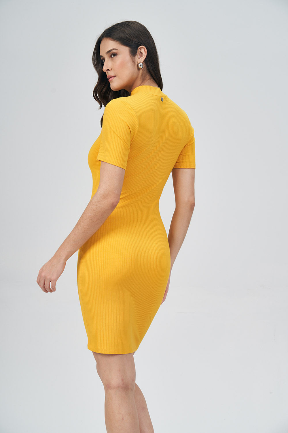 Vestido Canelado Feminino Acostamento Sunny
