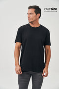 Camiseta Malha Square Masculina Oversize Acostamento Azul Navy