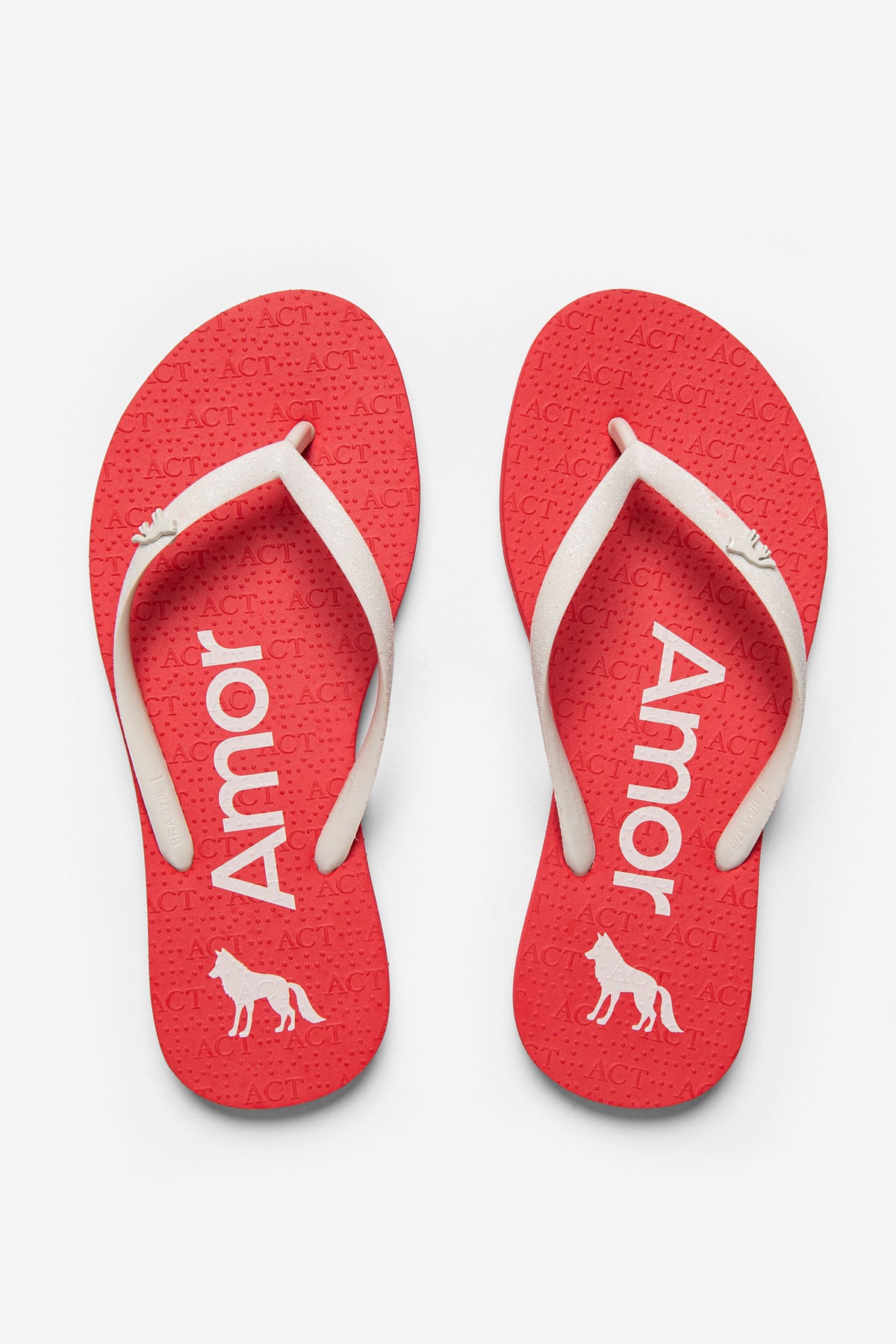 Chinelo Palavra Positiva ACT Feminino Vermelho