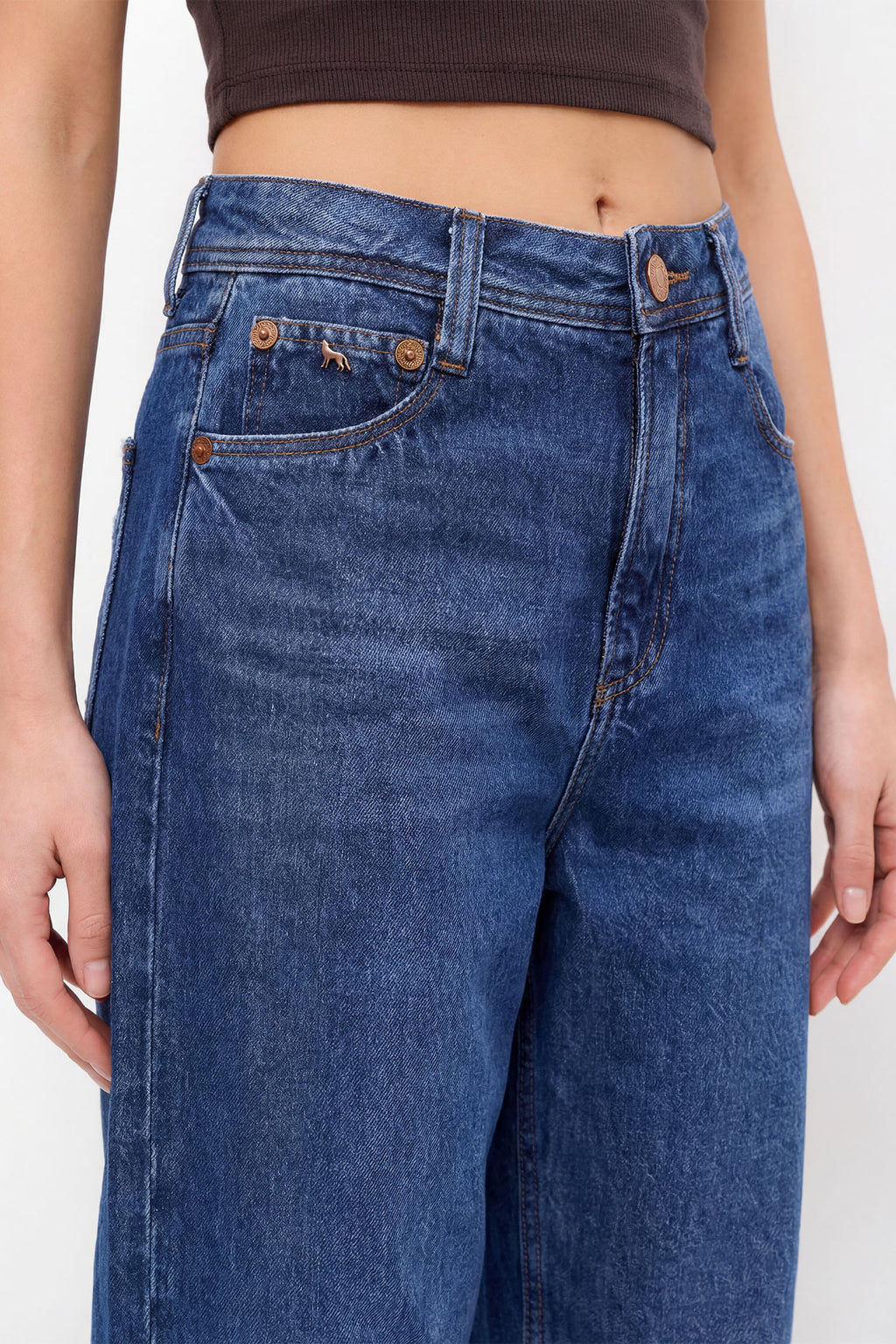 Calça Jeans Barrel ACT Feminina Jeans Intermediario