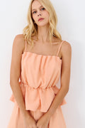 Blusa Alcinha com Prega e Babado ACT Feminino Nectar
