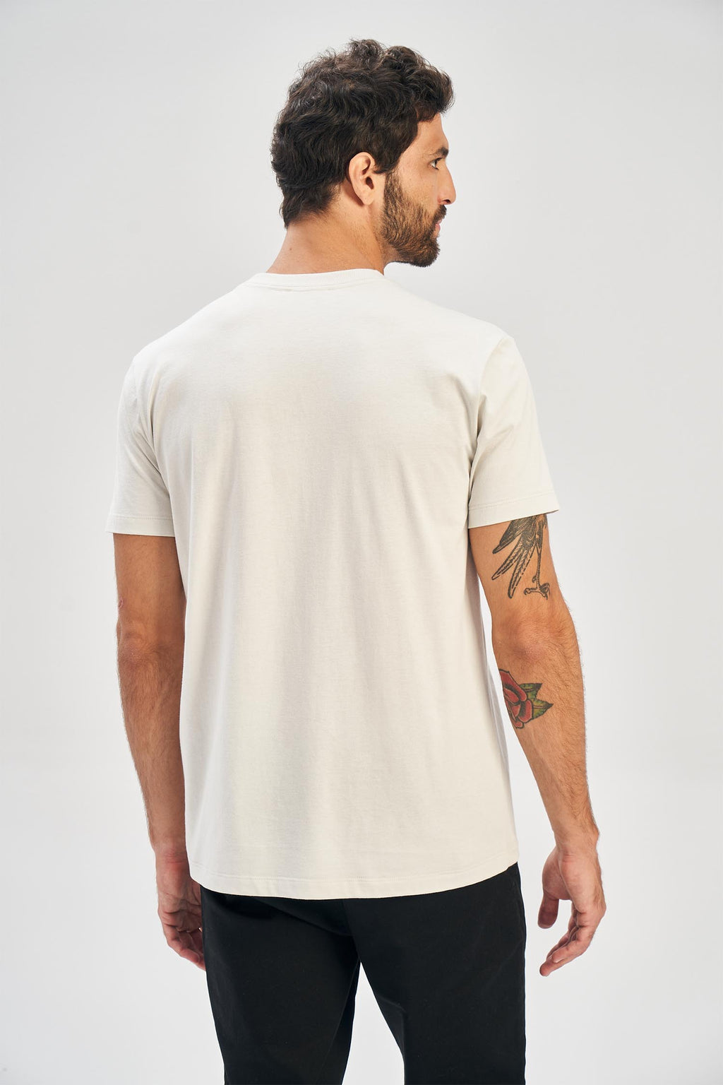 Camiseta Linha Central Masculina Acostamento Branco