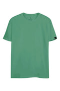 Camiseta Silk Manga Masculina Oversize Acostamento Verde Tropical