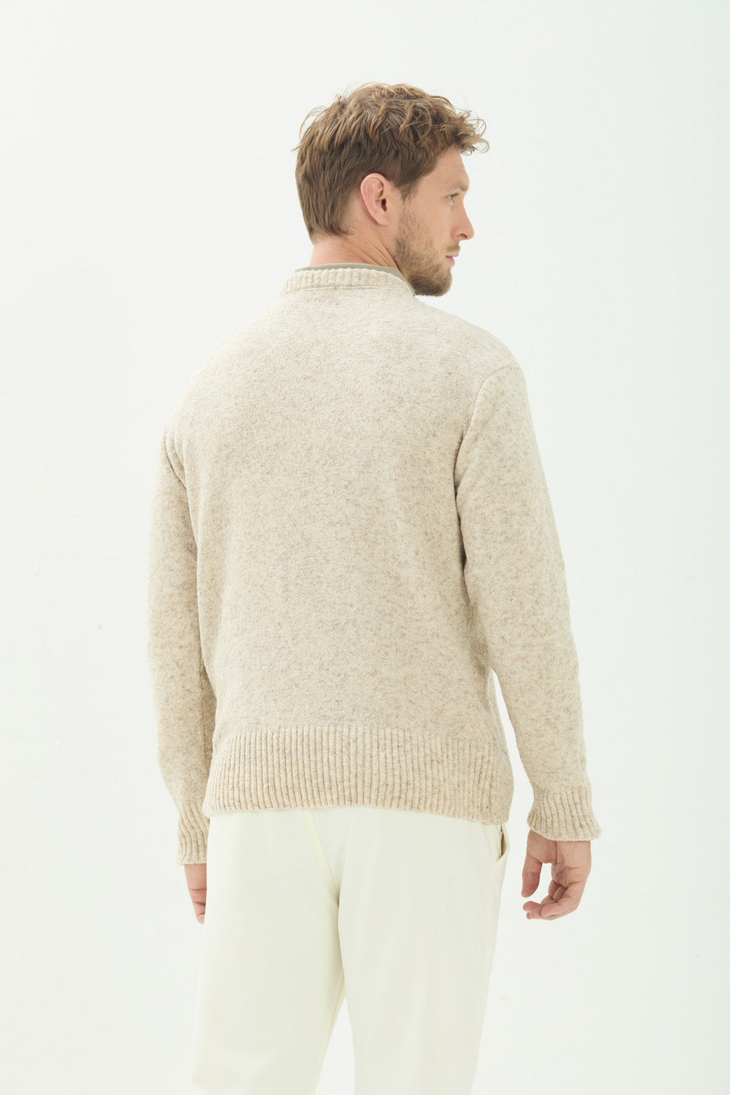 Suéter Tricot Masculino Acostamento Off White