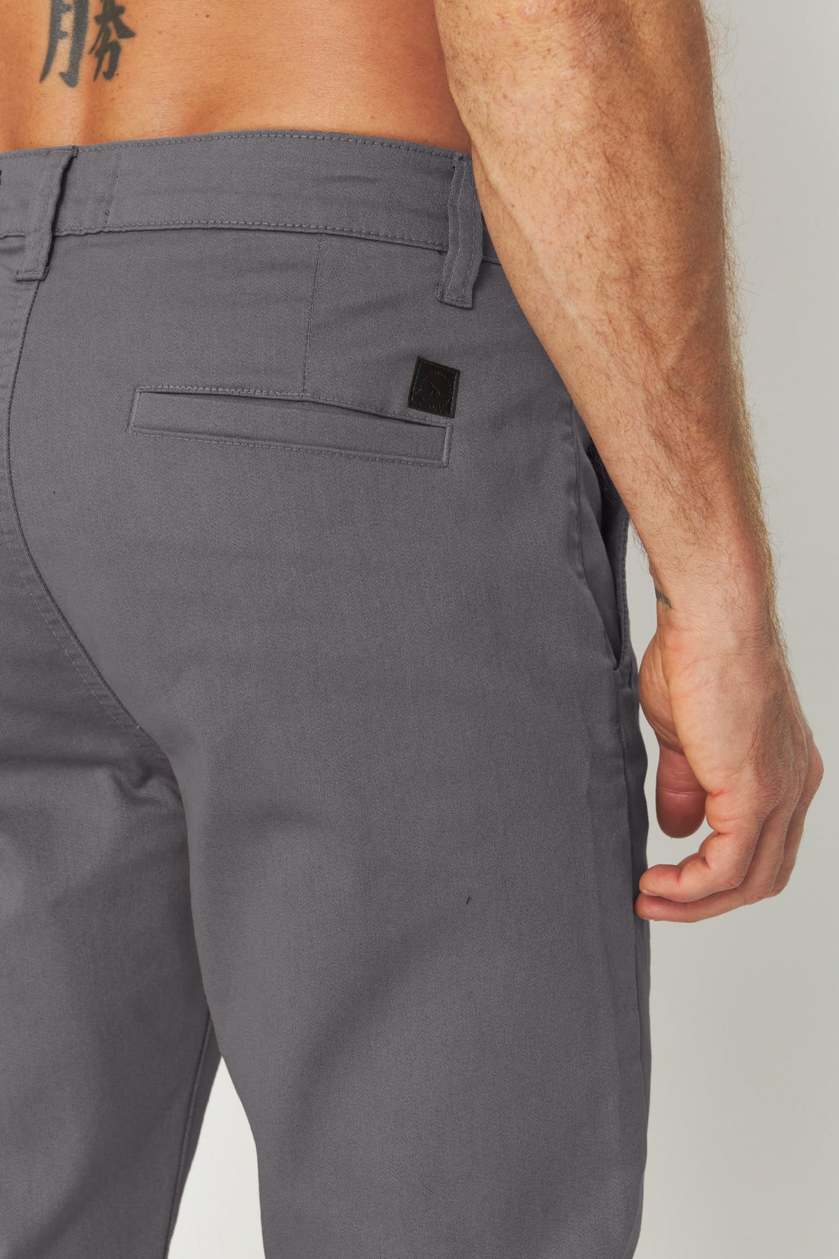 Calça Sarja Casual Masculina Acostamento Chumbo