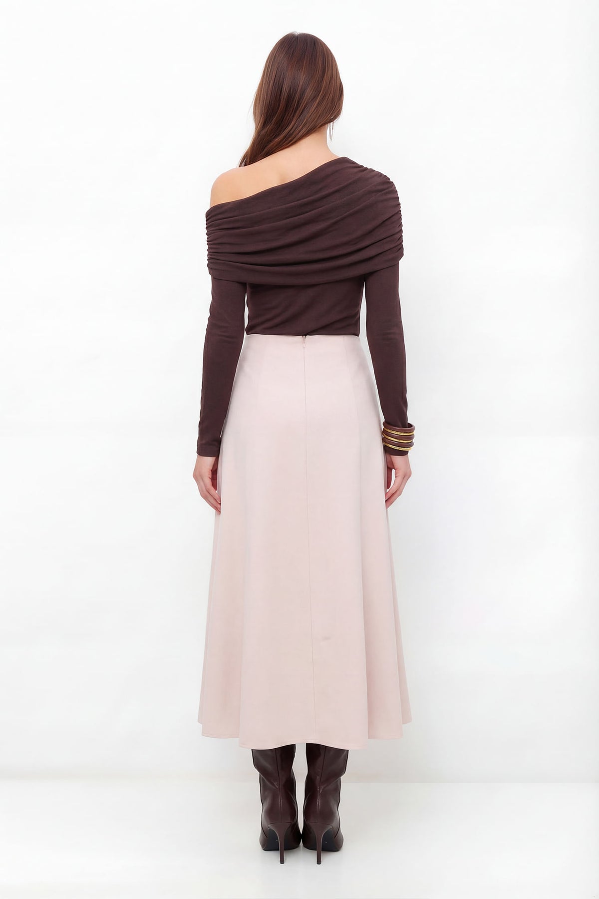 Blusa Ombro A Ombro ACT Feminina Deep Brown