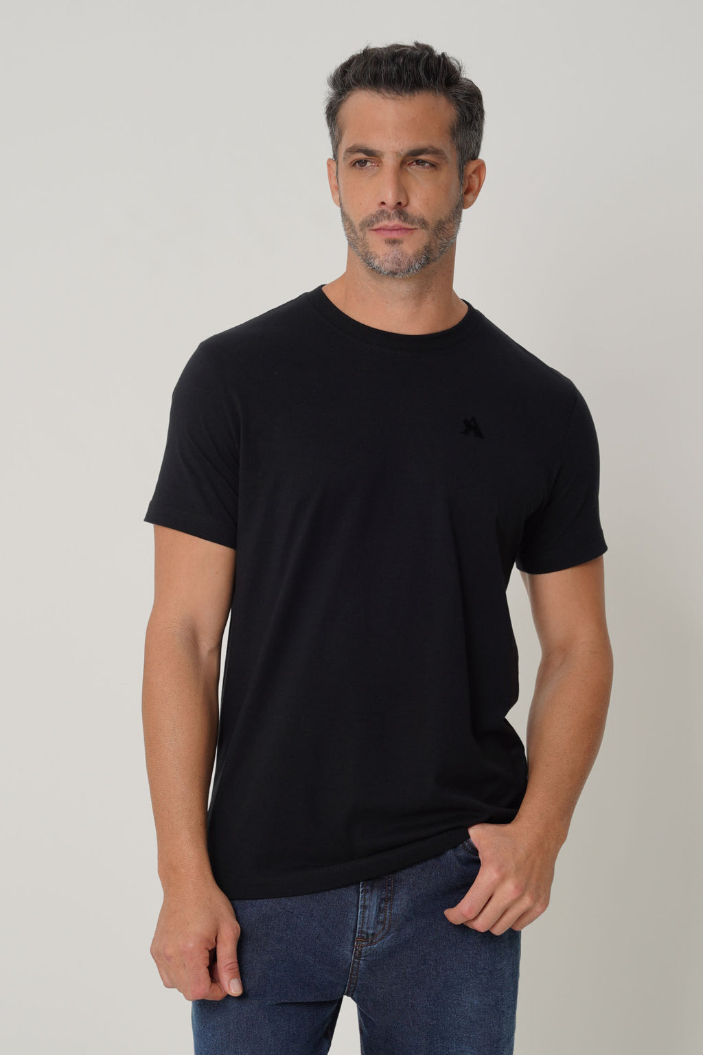 Camiseta Casual Urban Style Masculina Acostamento Preto