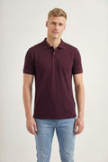 Polo Com Elastano Lobo Masculina Acostamento Verde Cidreira