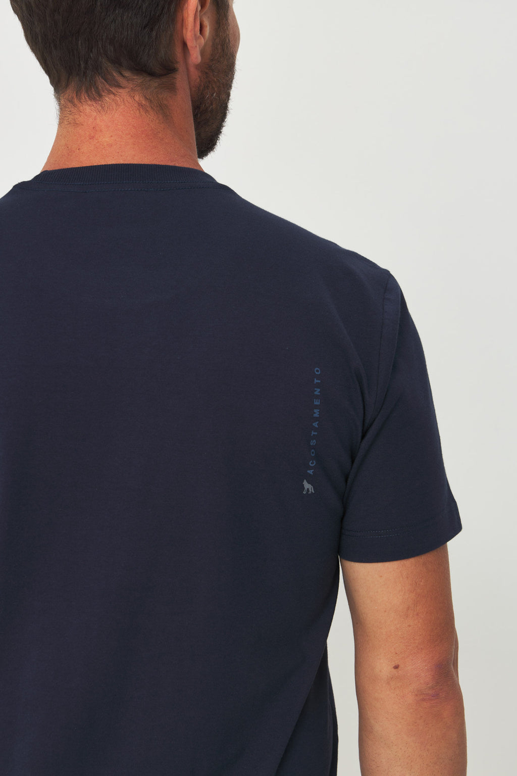 Camiseta Casual Estampada Masculina Acostamento Marinho