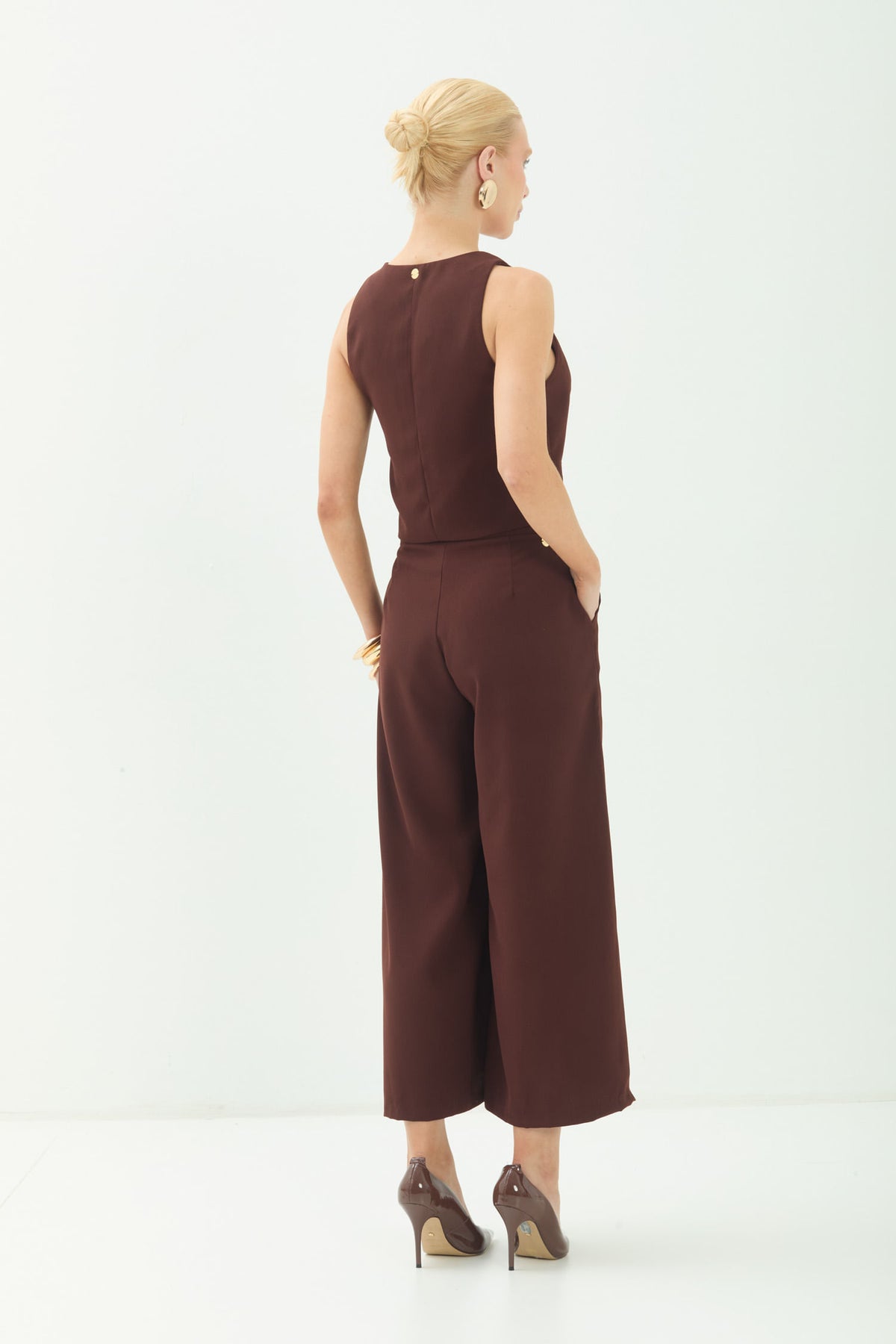 Colete Casual Chic ACT Feminino Choco