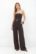 Macacão Alfaiataria Longo ACT Feminino Deep Brown