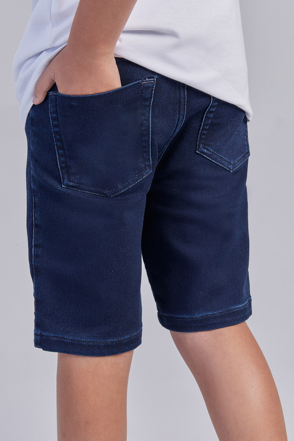 Bermuda Jeans Menino Acostamento Next Jeans Escuro