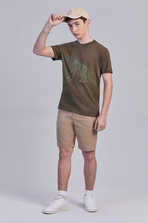Bermuda Sarja Menino Acostamento Next Caqui