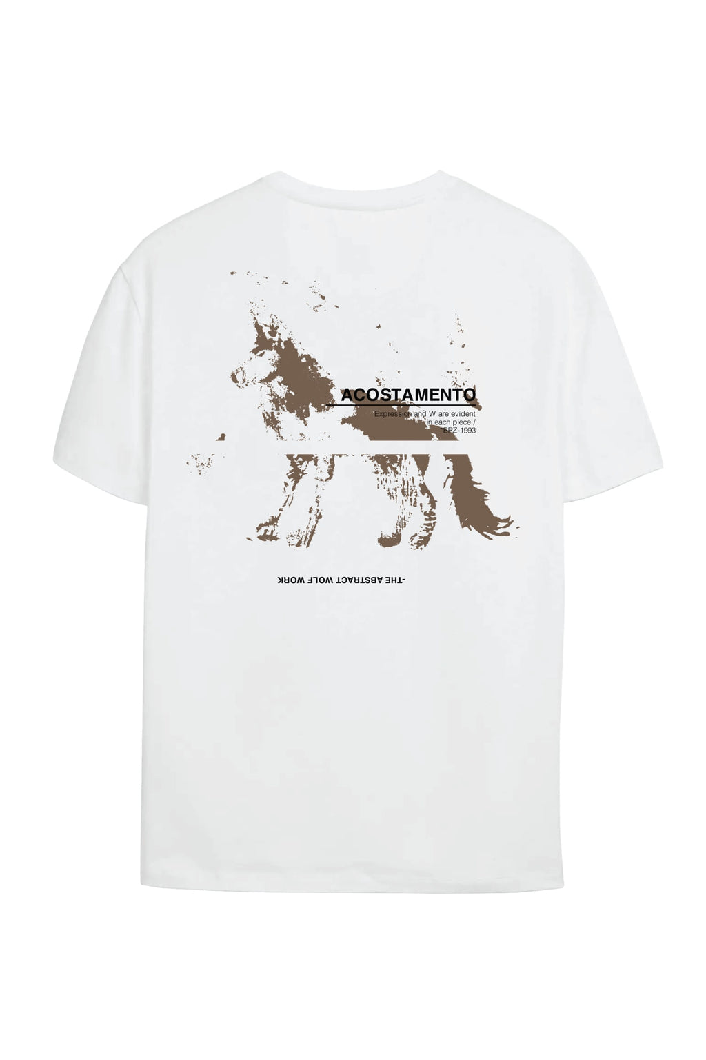 Camiseta Lobo Em Rota Masculina Oversize Acostamento Branco