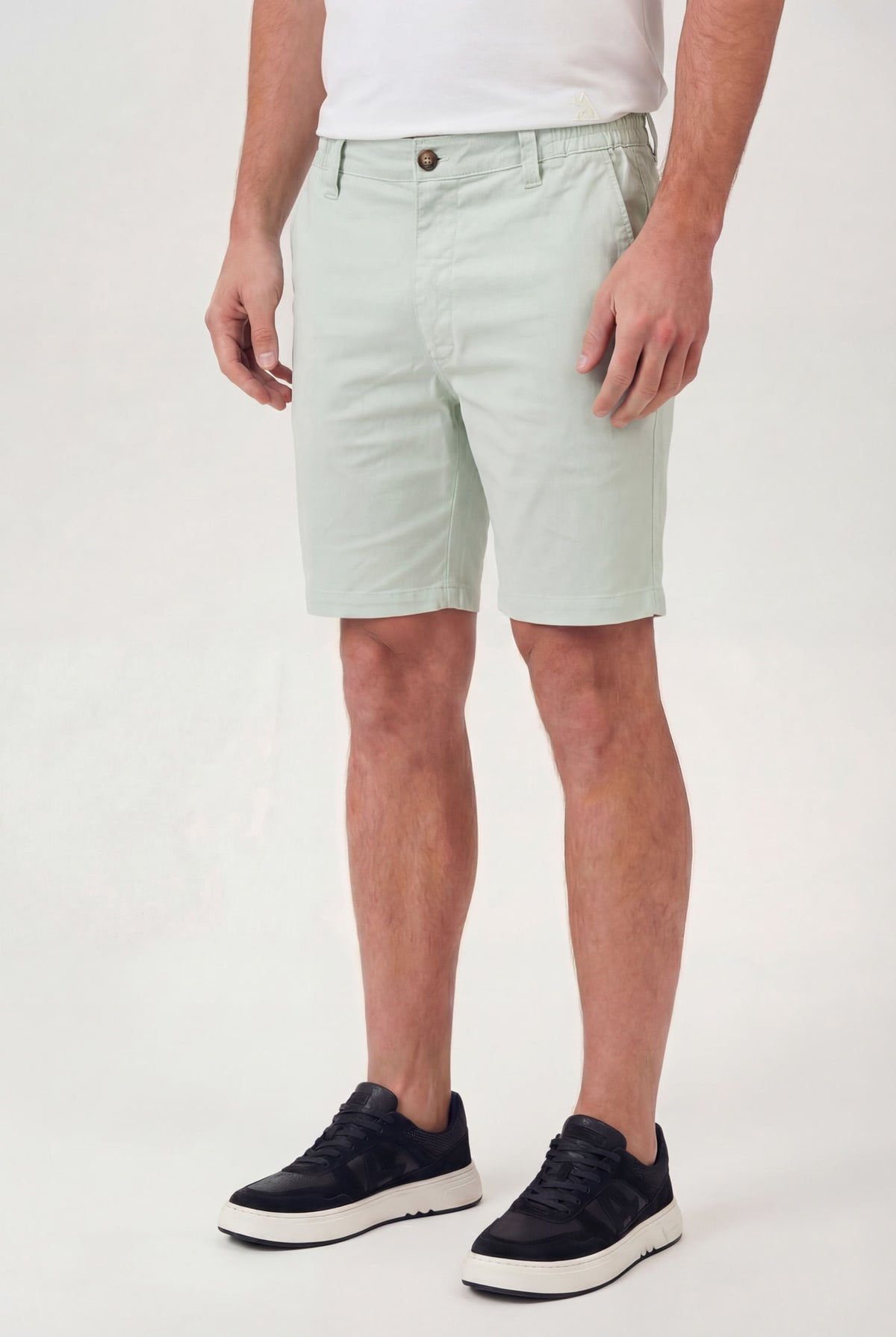 Bermuda Sarja Wash Masculina Acostamento Verde Cidreira