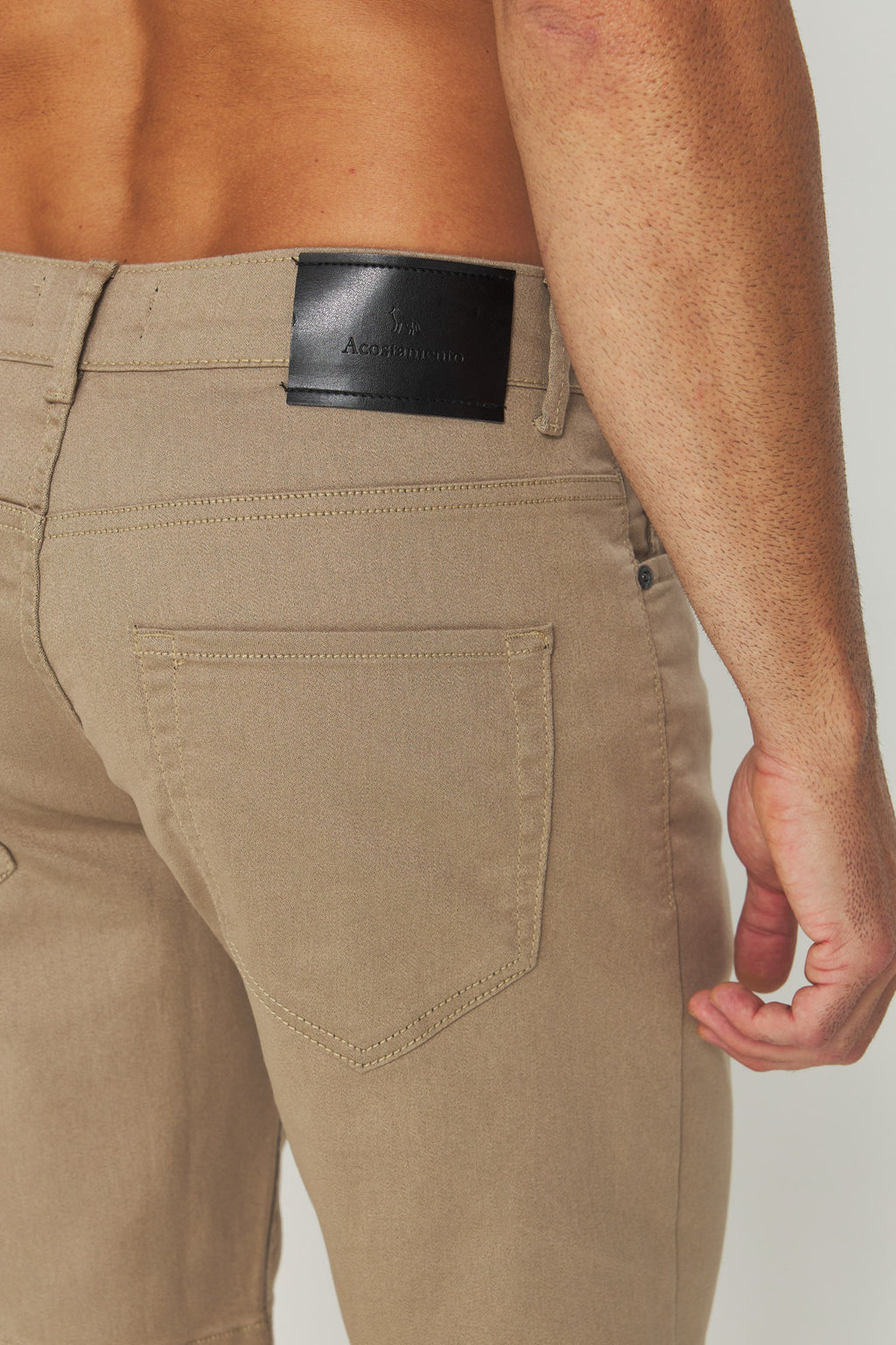 Bermuda Sarja Andrews Masculina Acostamento Khaki