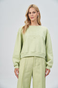 Blusão Moletom Fashion Feminino Acostamento Matcha