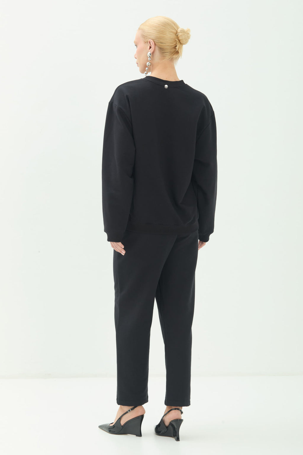 Blusão Moletom Com Estampa ACT Feminino Preto