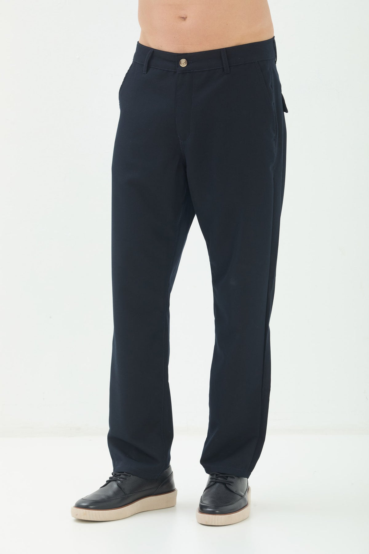 Calça Alfaiataria Clássica Masculina Acostamento Marinho