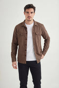 Jaqueta Casual Masculina Acostamento Capuccino