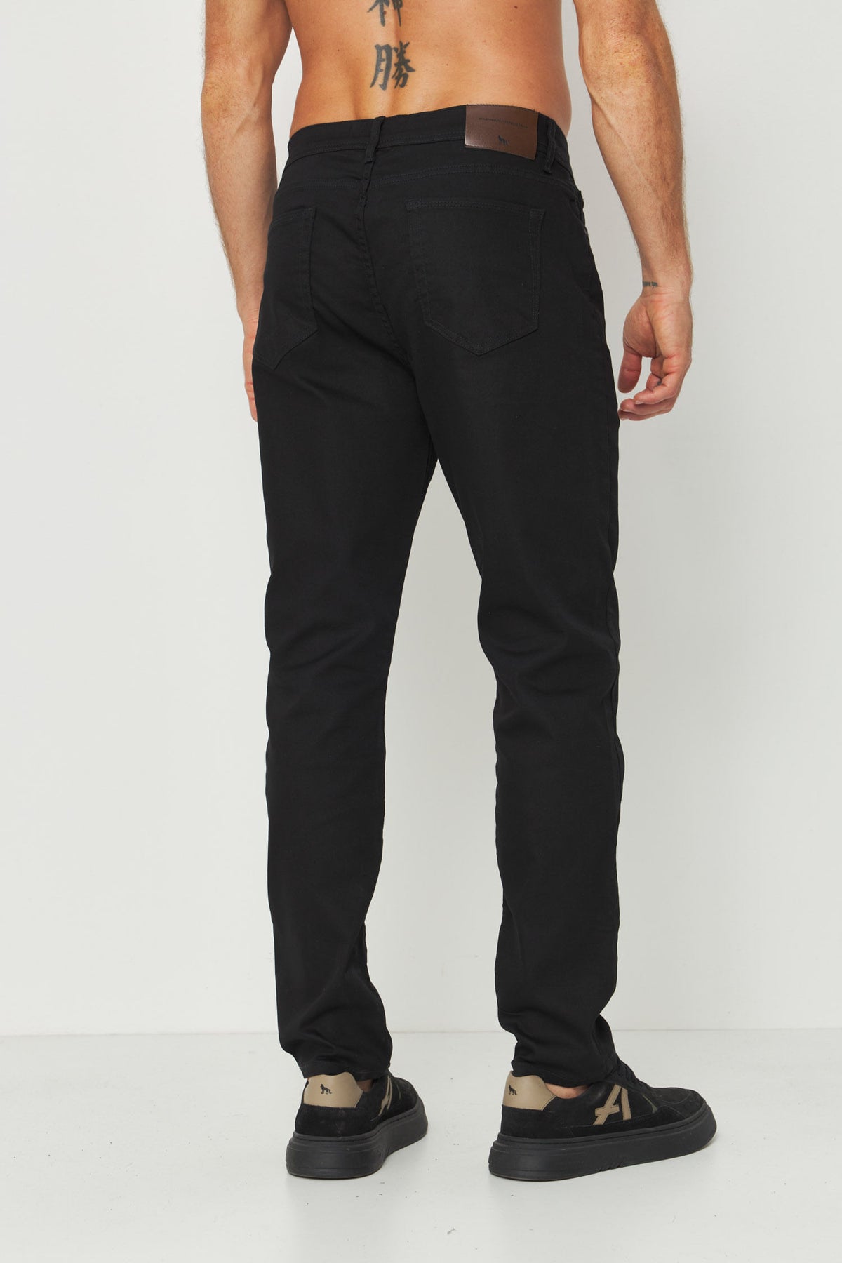 Calça Sarja Skinny Masculina Acostamento Preto