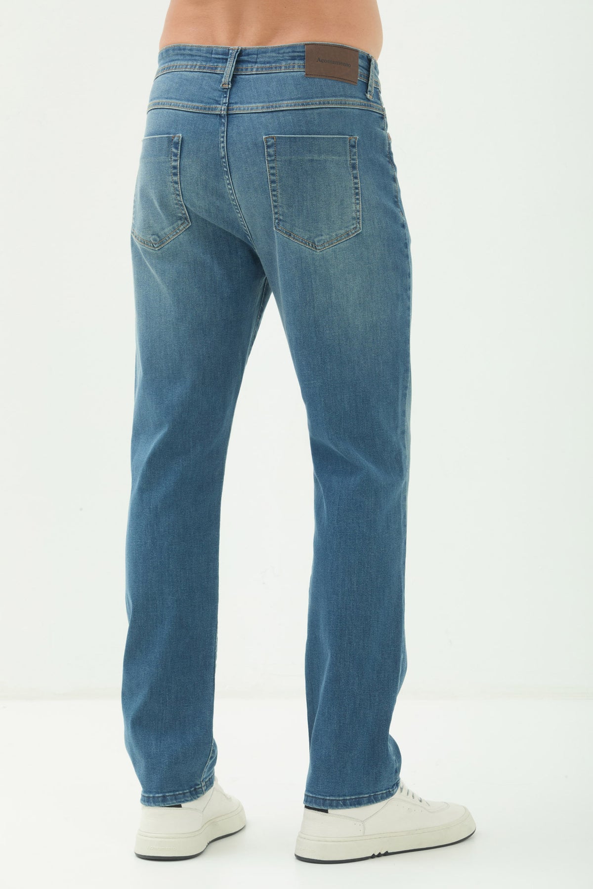 Calça Jeans Tech Regular Masculina Acostamento Jeans Intermediario