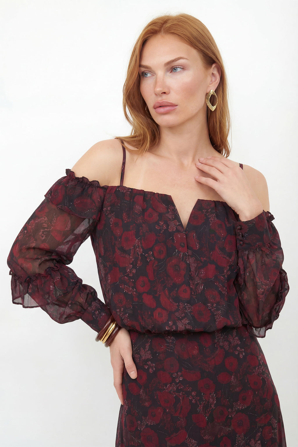 Blusa Fashion Estampada ACT Feminina Velvet Garden