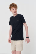 Camiseta Lobo Estampada Menino Acostamento Next Preto