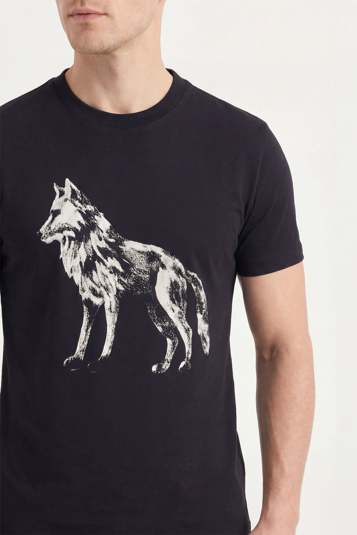 Camiseta Lobo Estampada Masculina Acostamento Vinho Syrah