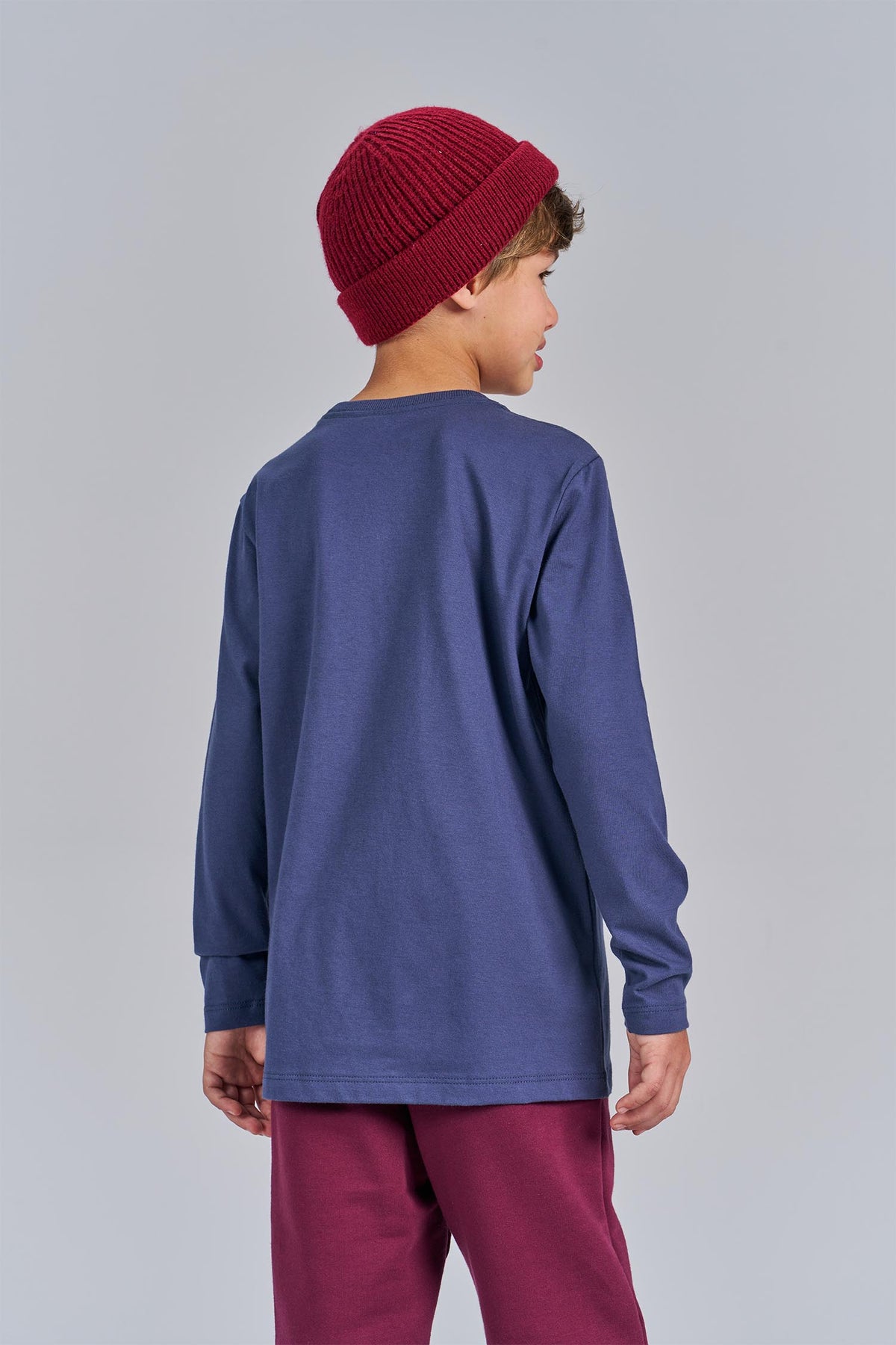 Camiseta Manga Longa Basic Menino Acostamento Next Azul Navy