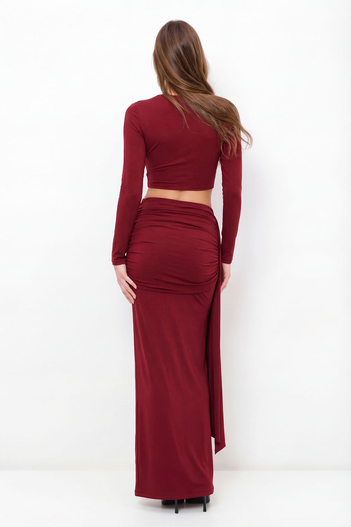 Body Com Recortes ACT Feminino Red Wine