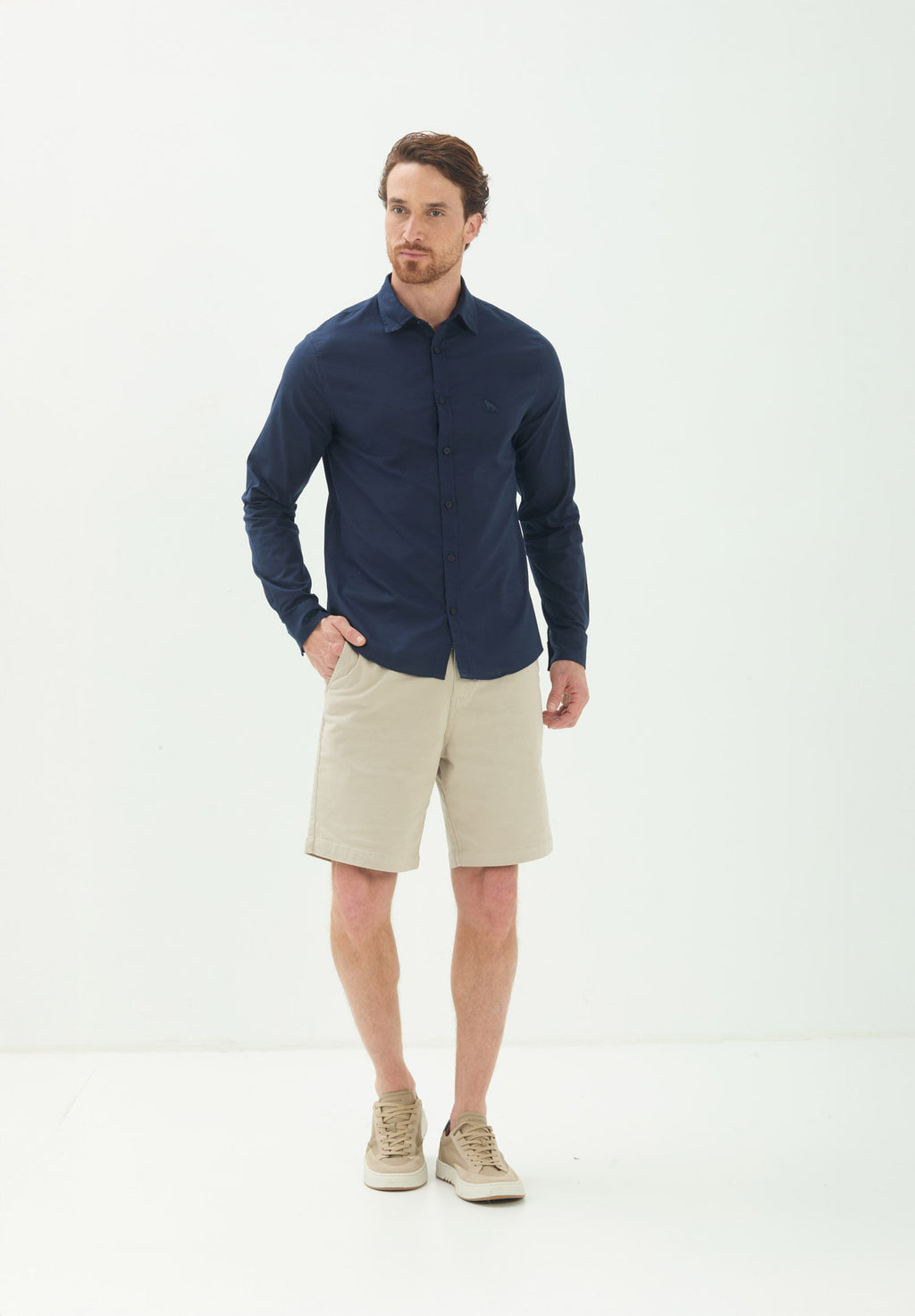 Bermuda Sarja Masculina Acostamento Goanna