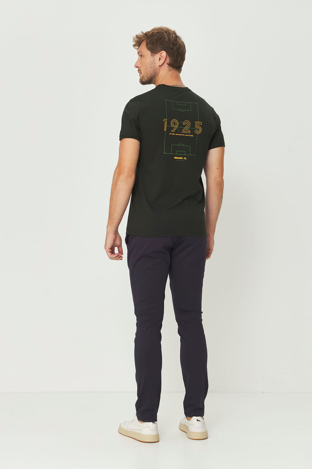 Camiseta Campo Mirassol Masculina Acostamento Verde Folhagem