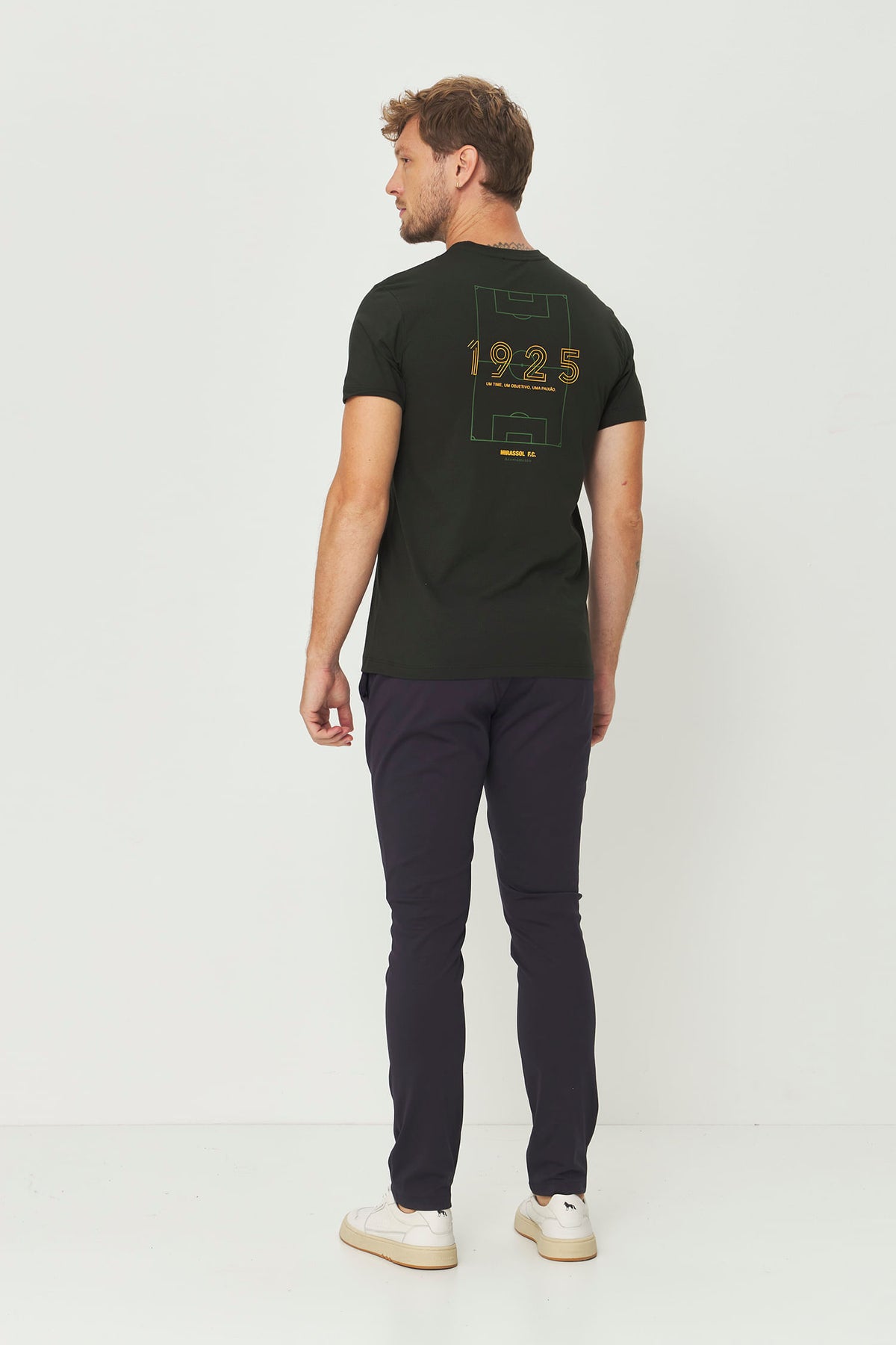 Camiseta Campo Mirassol Masculina Acostamento Verde Folhagem