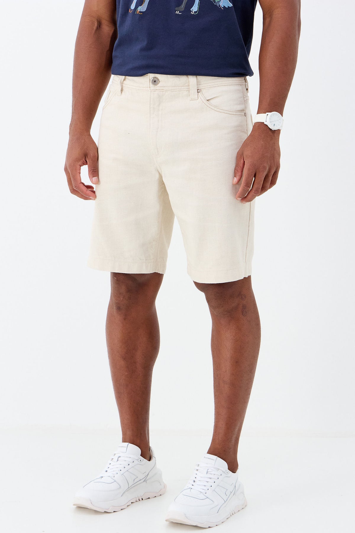 Bermuda Linho Masculina Acostamento Natural