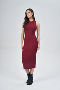 Vestido Midi Fashion Feminino Acostamento Soft Sky