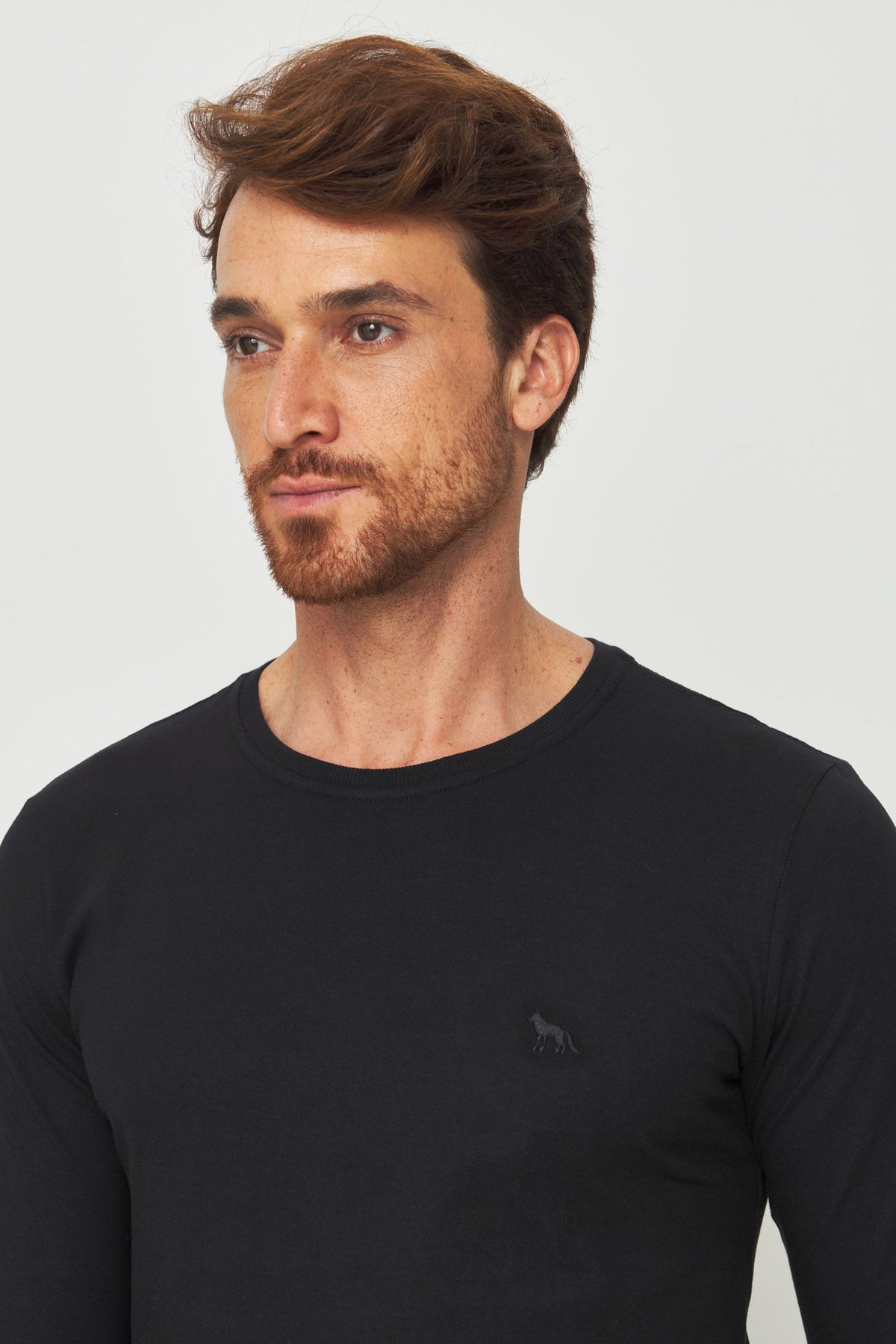 Camiseta Manga Longa Masculina Acostamento Preto