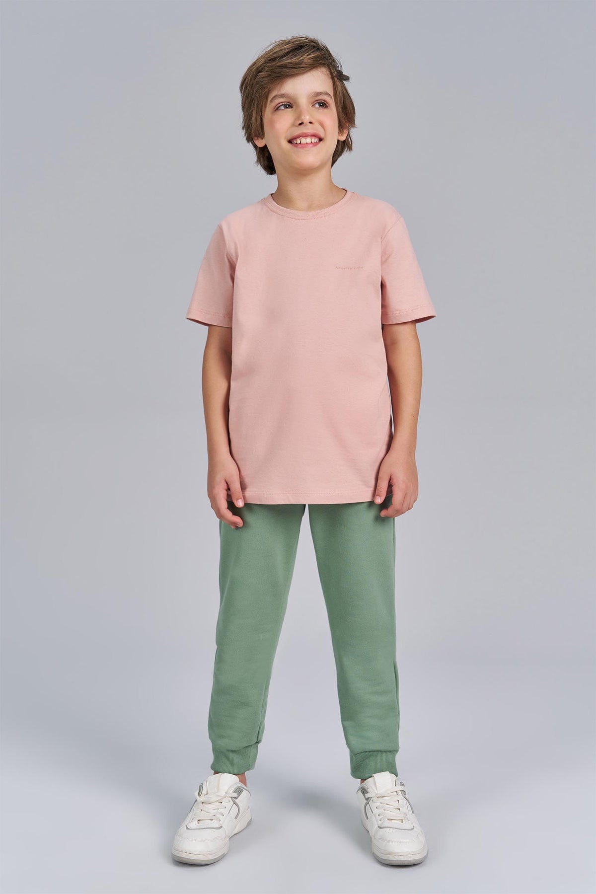 Camiseta Lobo Line Menino Acostamento Next Rosa Cha