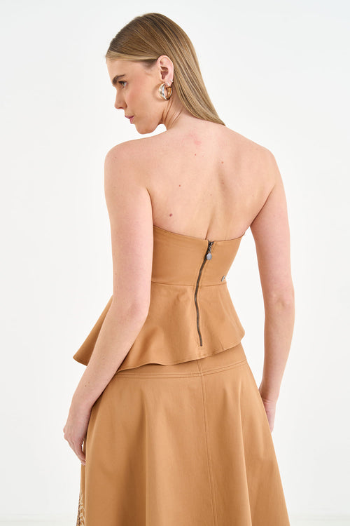 Blusa com Prega Sobreposta ACT Feminino Fendi