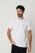 Camiseta Elastano Lobo Masculina Acostamento Branco
